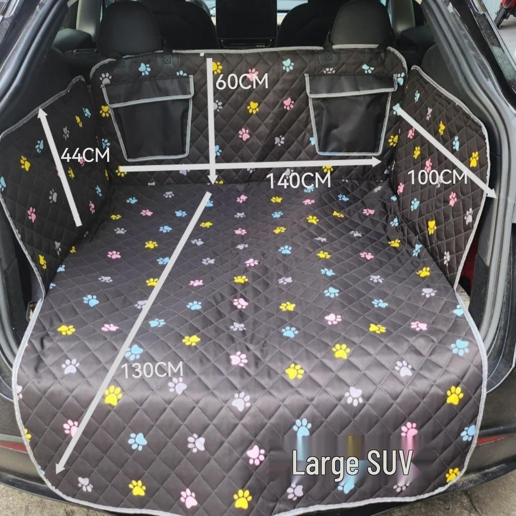Waterproof Pet Car Trunk and Seat Protector Mat for Outdoor Travel