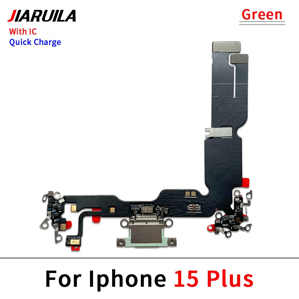 NEW USB Charger Charging Port Dock Connector Microphone Board Flex Cable For iPhone 15 / 15 Plus / 15 Pro
