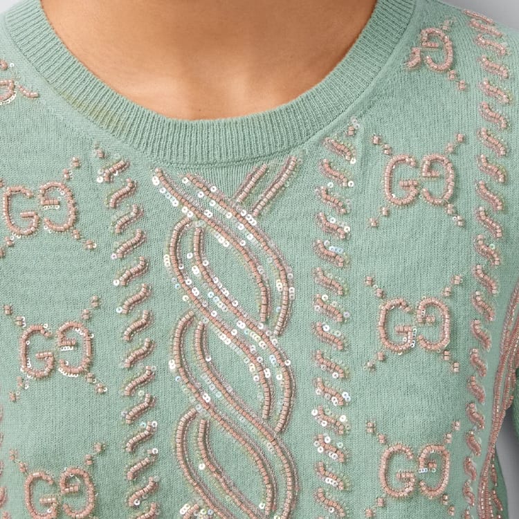 Gucci SS24 Knitwear Women's Cyan 773589-XKDUX-4853