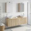 5 Piece Bathroom Cabinet Set Sonoma Oak Wood Based Material