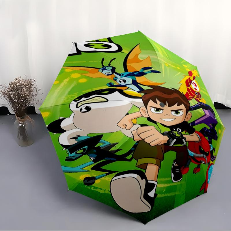 1pc Ben10 Umbrella, Sun Protection, And UV Shielding. It Has Eight Sturdy Ribs for Outdoor Use And Perfect Gift