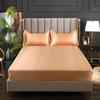 Sateng-rayon-trekklaken High-End ensfarget madrasstrekk Elastisk bånd Sengelaken Tilpasset laken 140x200 160x200