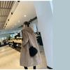 Autumn and Winter Thick Long Hooded Loose Over the Knee Coat Female Plush Coat