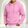 Men's Lined Hoodie Color Casual Pullover
