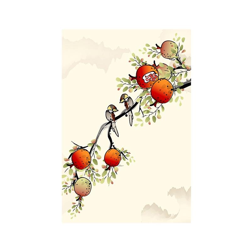 3-formaat canvas inkt schilderij bloemendecoratie poster zonder lijst voor thuis woonkamer muurkunst decor achtergrond