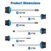 ROTATION Repair Tool Resin Handle Screwdriver Set, 6 Pieces