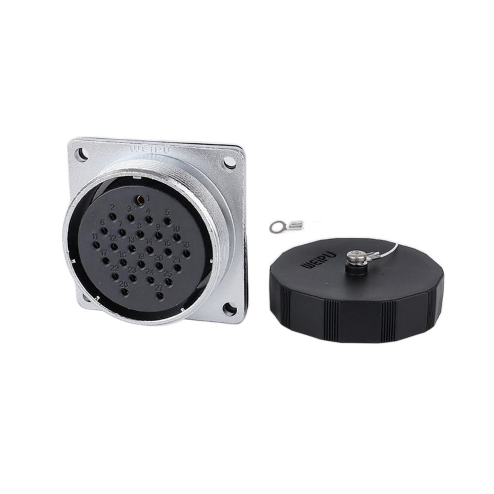 WEIPU WS48 TD+Z M48 Circular Waterproof Bulkhead Connector 5 7 20 27 38 42 Pin AC DC Power Adapter 50A Male Plug Female Socket