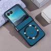 Luxury For Magsafe Magnetic Wireless Charge Hinge Case For Motorola Moto Razr 60 50 Ultra 25 Cloth Texture Hard Shockproof Cover