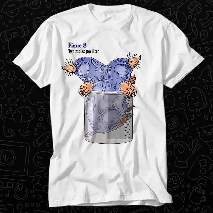 Two Moles Per Liter Funny Chemistry Science Avogadros Day T Shirt 278 XL