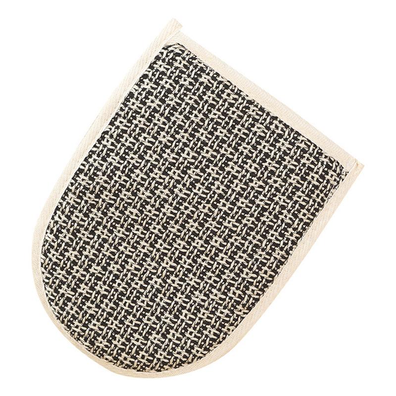 Weicher Natürlicher Sisalhandschuh Doppelseitiger Körperpeelingschwamm Duschkörper-Peelinghandschuh Für Dusche Spa Hautreinigung Badehandschuhe