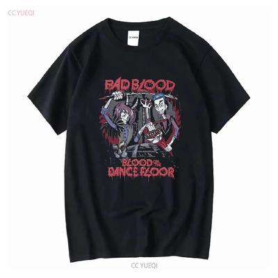 BLOOD ON DANCEFLOOR BAD Band Gr. S T-Shirt Konzert Diamant Schwarz Cartoon lange oder kurze Ärmel vintage Gewaschen Lässig Vielseitig