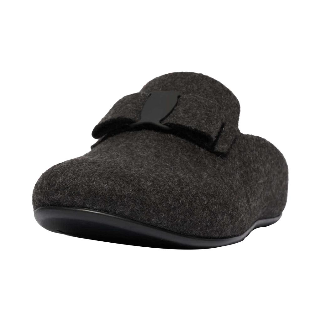 Fit Flop Womens/Ladies Chrissie II Haus E01 Bow Felt Slippers