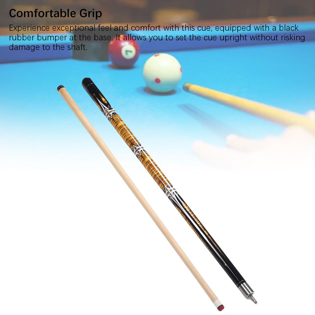 2 Sections Maple Wood Pool Cue 13MM Tip 1.45m Length 1/2 Billiard Cue Billiard Stick