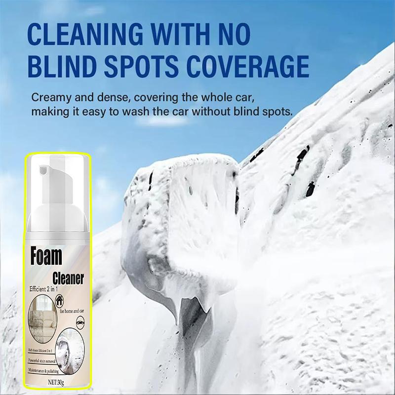 Foam Cleaner - Heavy-Duty Degreaser for Car Interiors, Home Kitchen, Upholstery & Household Surfaces