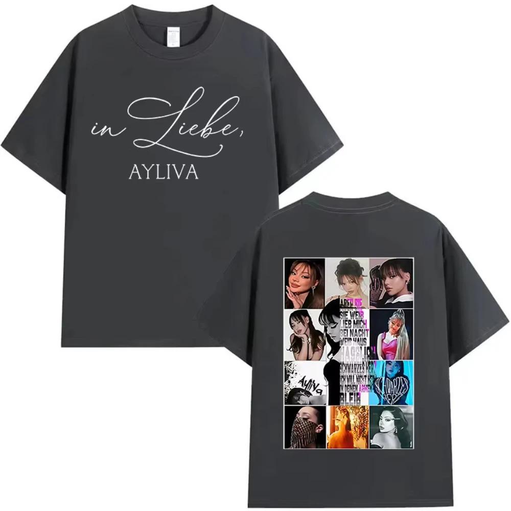 

Die Ayliva Album Tour 2026 Graphic TShirt Unisex Womens Vintage Fashion Pure Cotton TShirts Summer Casual Clothing T Shirt S