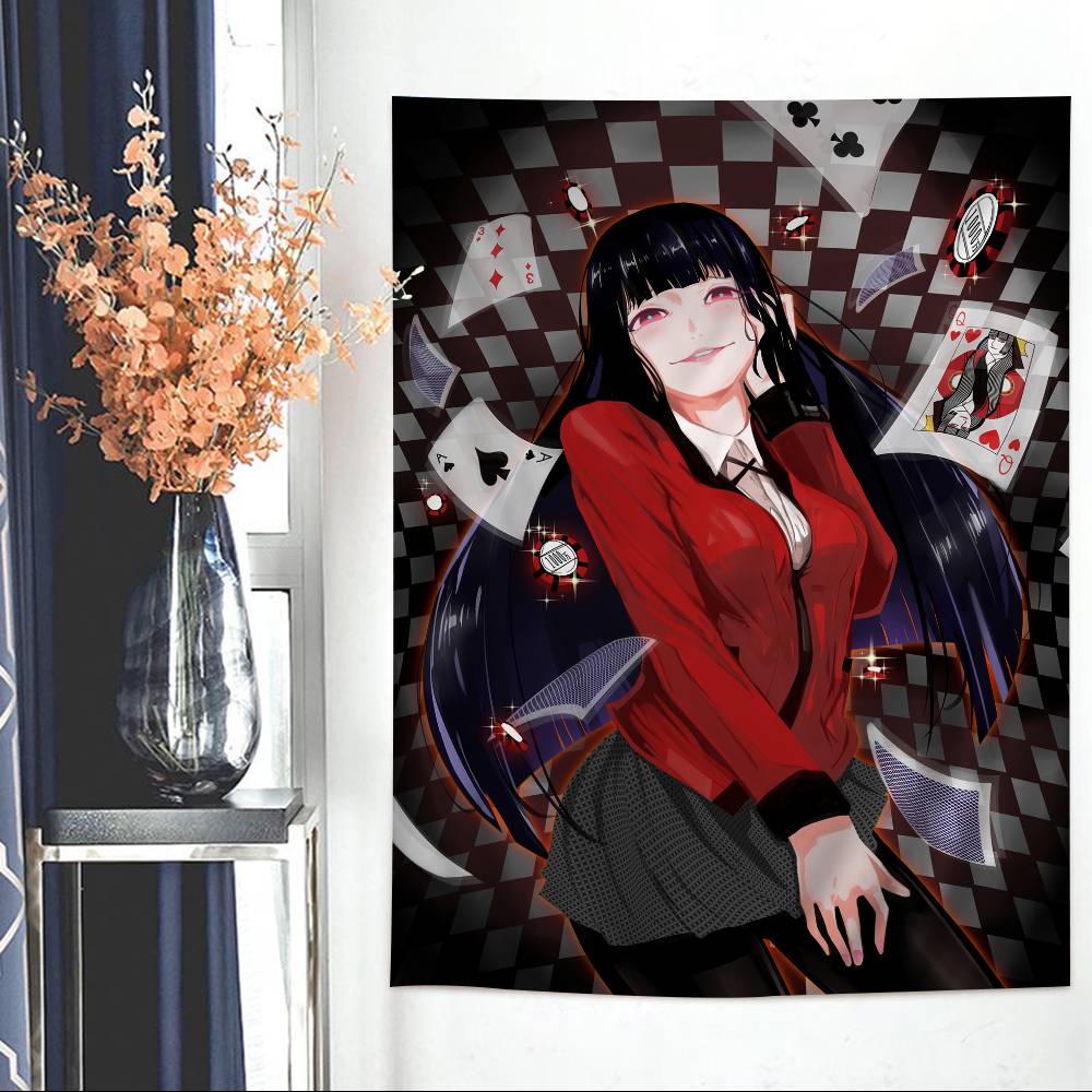 Japanese Manga Kakegurui Hanging Bohemian Tapestry Hippie Wall Hanging Bohemian Wall Tapestries Mandala Wall Hanging Home Decor