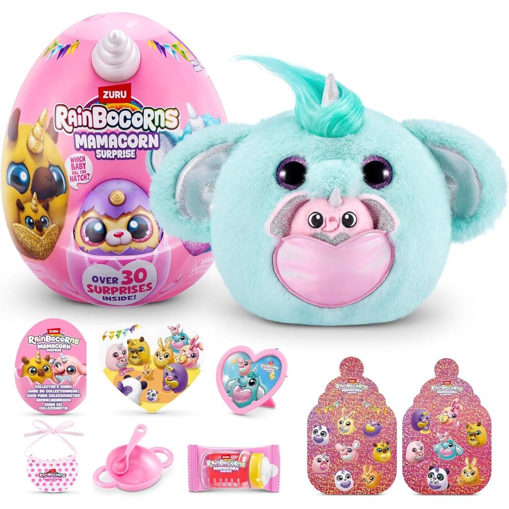 Rainbocorns Mamacorn Überraschungsspielzeug, Regenbogen-Einhorn-Blindbox, Sammelgeschenk für Kinder, Mädchenspielzeug, Mystery-Ei