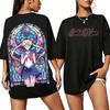 2026new American Retro Cotton Shortsleeved Tshirt With Sailor Moon Print Suitable For Both Unisex And Unisex Casual Street Style