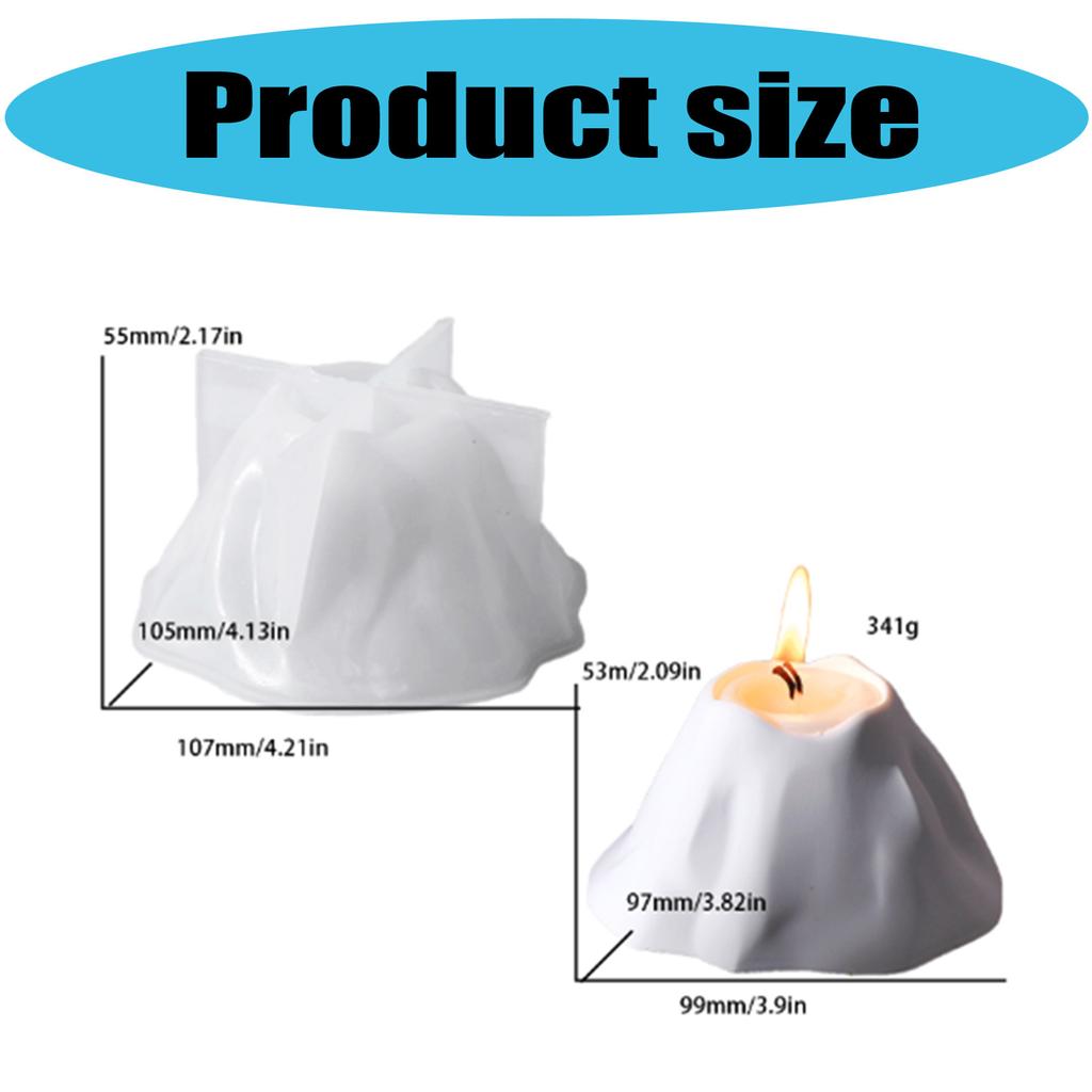 Multi Purpose Snow Mountain Scented Candle Silicone Mold Perfect For Creative DIY Projects And Stress Relief Activities