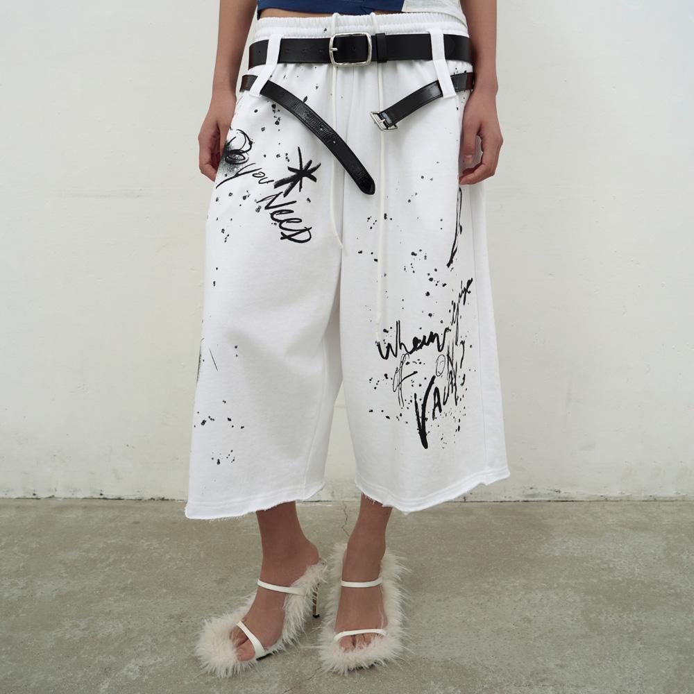 Lcdc Tm Printed Bermuda Sweatpants (White)