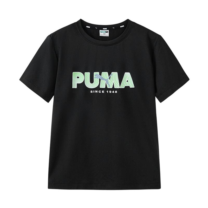 PUMA Performance T Shirt Black Kids  353225117201-90001 170