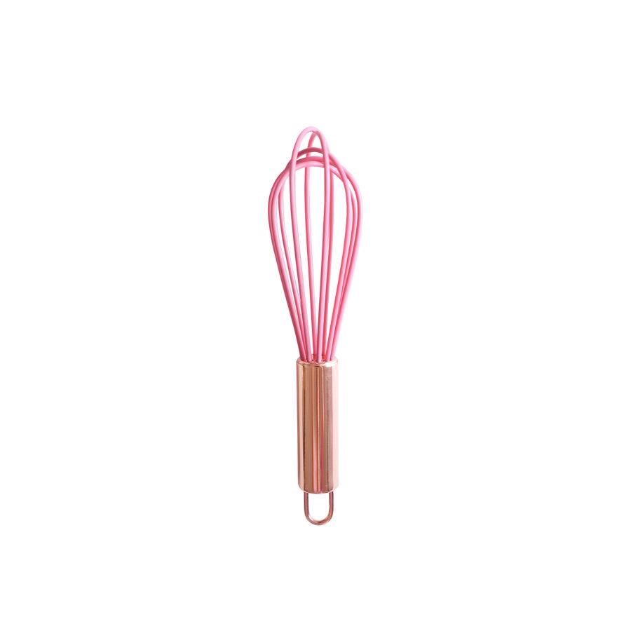 Silicone Whisk with Stainless Steel Handle for Kitchen Baking