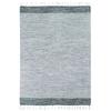 Living Room Rug In Cotton Stripes Grey-white 190x290