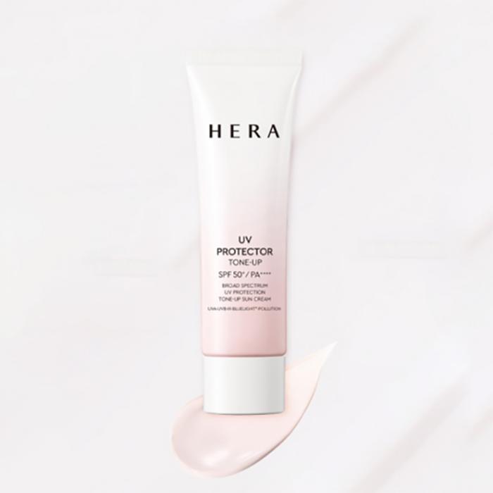Hera UV Protector Tone Up Sun Cream SPF50+ PA++++ 50ml – Brightening & Moisturising Daily UV Defence, Korean