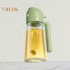 Oil Sprayer for Cooking 2 In 1 Oil Dispenser 500ml/17oz Glass Spray Bottle with Pourer Reusable Food-Grade Oil Sprayer for Kitchen Salad Frying BBQ
