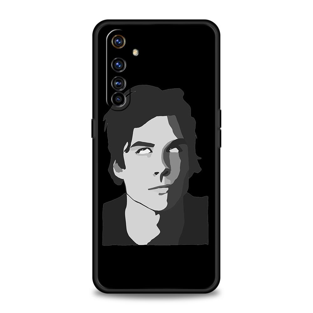 The Vampire Diaries Damon Phone Case For Realme 12 11 10 6 7 9 Pro Plus 8 5G C35 8i 9i GT2 GT3 GT5 GT Neo 2 3 5 Black Cover