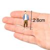 1:64 Figure People Mode Role Play Delicate Hand Painted Character Resin Decoration Standing park