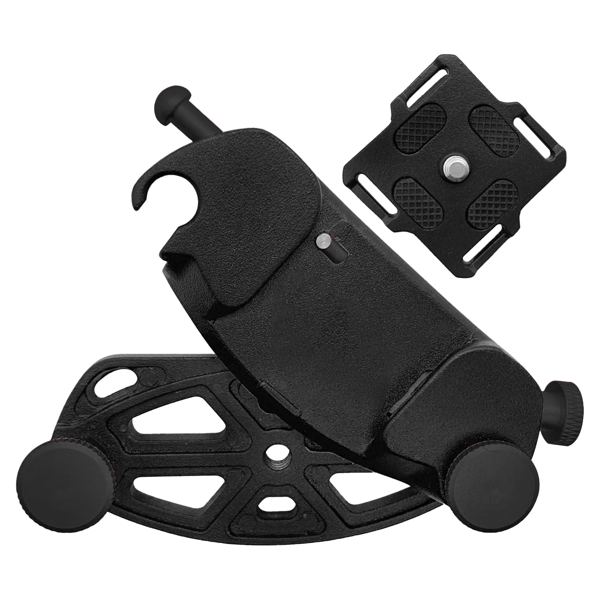 

lifactlab. Camera Holster SLR Backpack Fixed Mount Quick Release Detachable Holder Vertical Clip (Black)