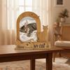 Wood Pet Photo Frame Handmade Photo Album Frame Memorial Display Cat Keepsake Frame  Pet Lovers