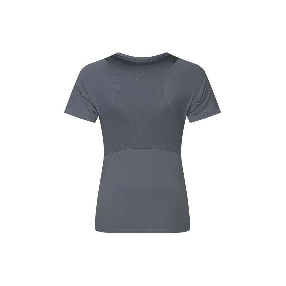 Asics Breathable Comfortable Round Neck Short Sleeve T-Shirt Women Tops Dark-Gray 2032C917-020
