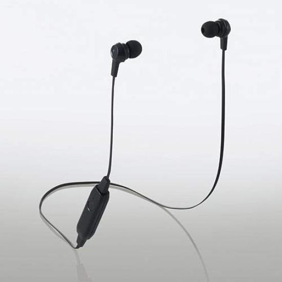 ELECOM Bluetooth EarphonesEarplug TypeFAST MUSIC9.0mm DriverHPC16Black LBT-HPC16BK