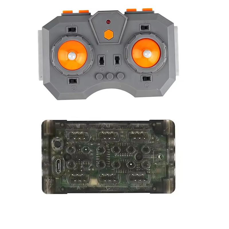 12-канальний пульт дистанційного керування, літієва батарея, набір, керування програмою через додаток, регульована швидкість, модуль живлення для MOC будівельних блоків