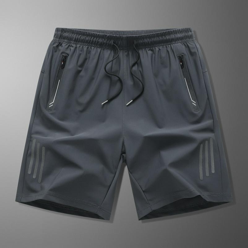 Quick-drying Sports Shorts, Men's Casual Pants, Five-point Ice Silk Shorts, Slippery Drape, Warp-knitted Fabric, Large Size Men's Pants L-8XL