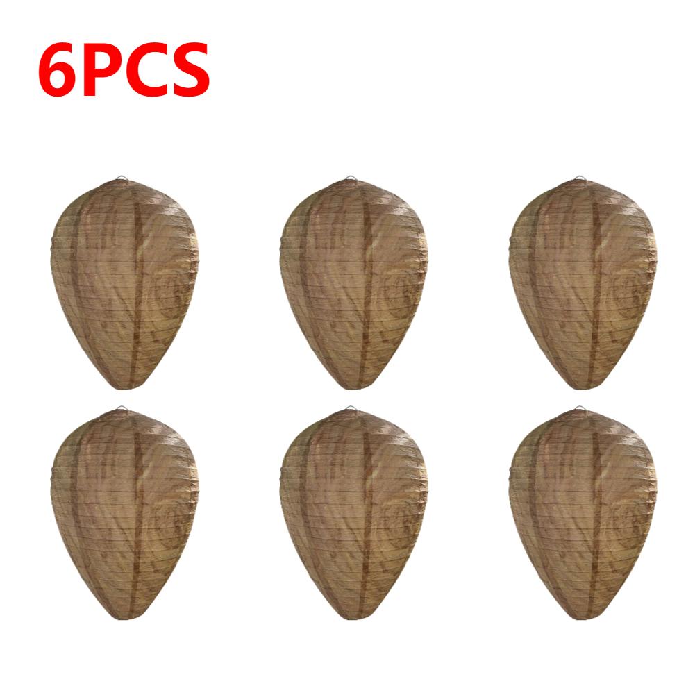 1-10 Stück Hängende Wespenhorst-Attrappe Fliegenfänger Papierwespen-Attrappe Bienen-Attrappe Abschreckung für Außenbereich Garten Insektenschutzfallen