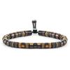 PIG & HEN Brontide 6 Bracelet - Tiger Eye X Black