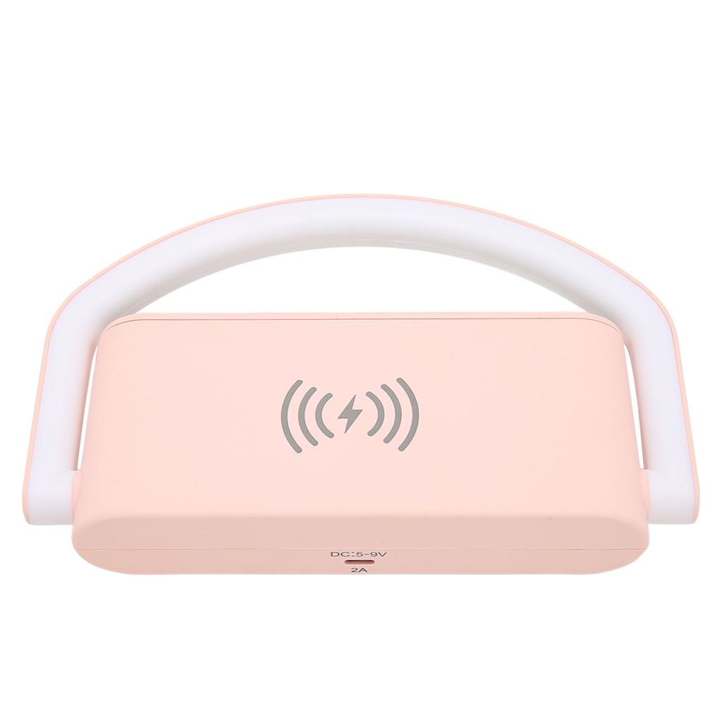 Wireless Charging Alarm Clock Two Levels Adjustment Night Light Multifunction Digital Alarm Clock