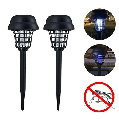 Outdoor Solar Mosquito Killer LED Lamp with Electric Shock - Insect Trap & Repellent for Home, Farm, or Courtyard.