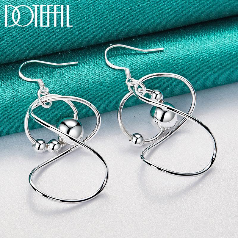 Pendant Earrings Silver Fashion Jewelry