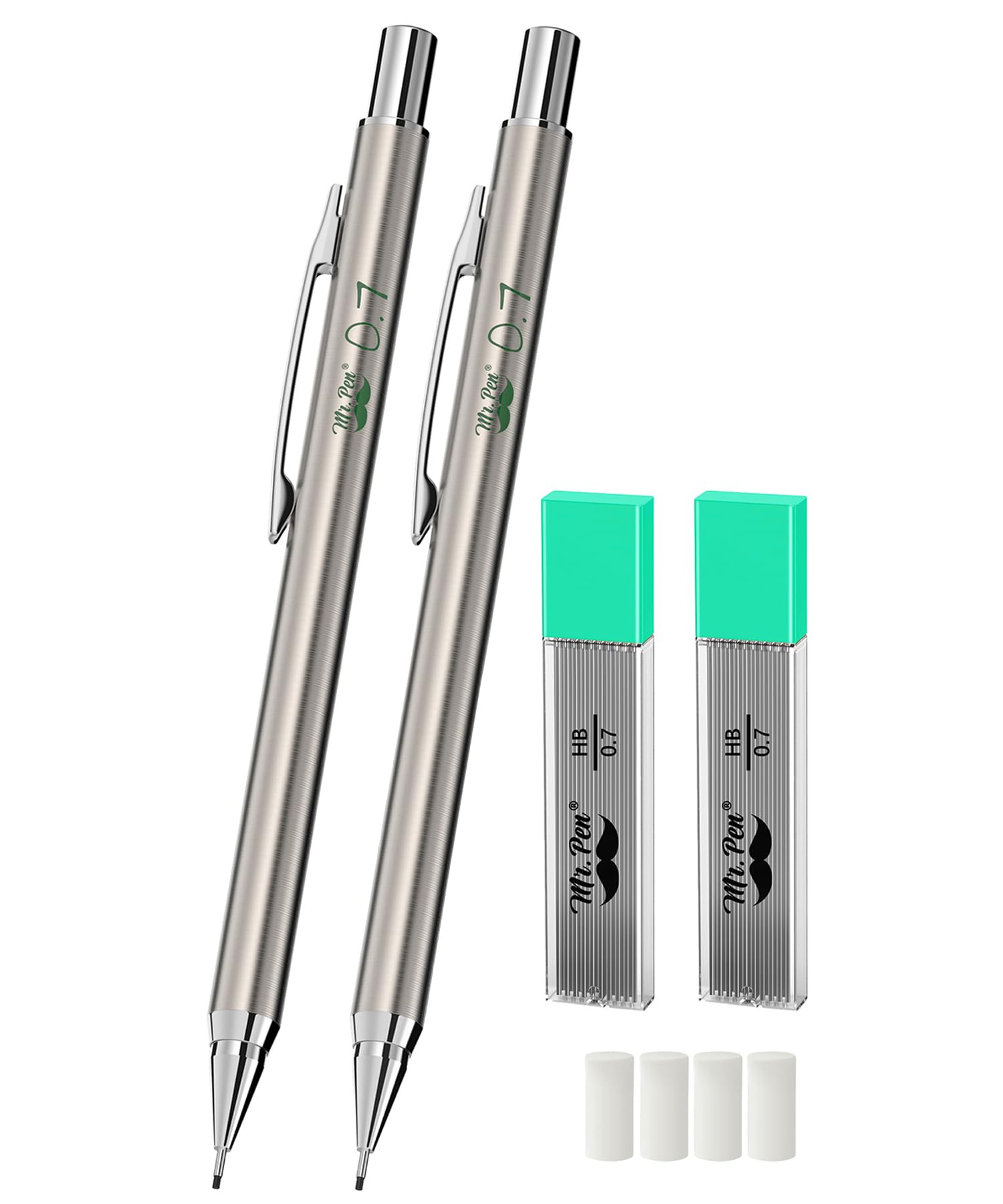 

Pen Metal Mechanical Drafting Metal Mechanical Mechanical Metal Drawing Mechanical Pencil Christmas Gift Mr. Pencil, 0.7mm, 2-Pack, Pencil, Pencil,