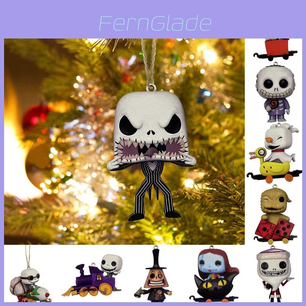 Unique The Nightmare Before Christmas Jack Sally Xmas Tree Pendant Halloween Decoration