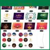 Diwali Festival Greeting Card Collection With Envelopes And Decorative Stickers For Event Use