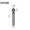 Drill Bit Router Bits Shank V Groove 1/4inch 6.35mm