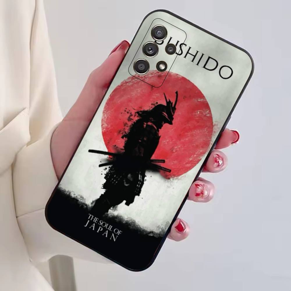 Personalized Japanese B-Bushido Phone Case For Samsung S25,S24,S21,S22,S23,S30,Ultra,S20,Plus,Fe,Soft Silicone Black Cover