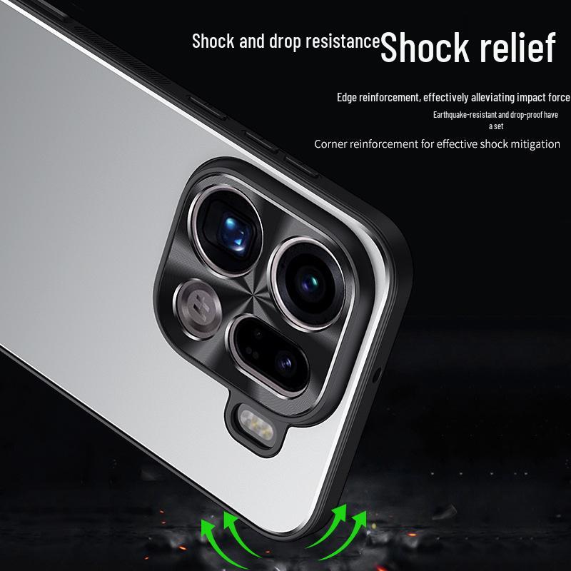 OPPO Find X9 Ultra Metal Frosted Stand Protective Phone Case - Full Coverage, Drop-proof