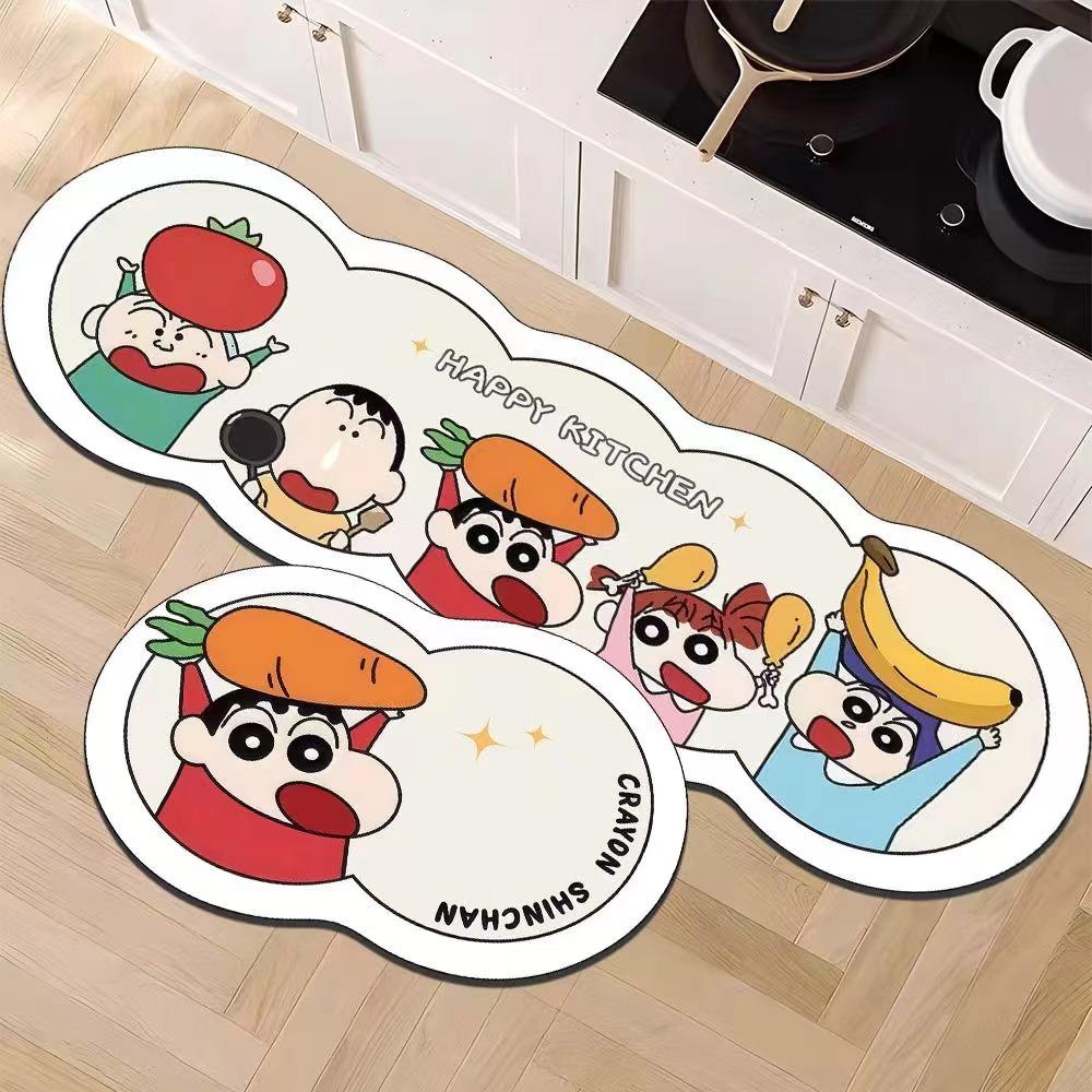 Buntstifte Kleine Neue Fußmatte Haushalt Küche Weiche Kieselgur Fettabweisende Fußmatte Cartoon Saugfähig Schnelltrocknende Fußmatte