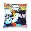 Bride Of Frankenstein Love Square Pillowcase Polyester Linen Velvet Creative Decor Throw Pillow Case Sofa Seater Cushion Cover
